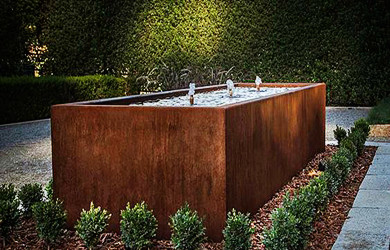 corten steel water feature wholesale